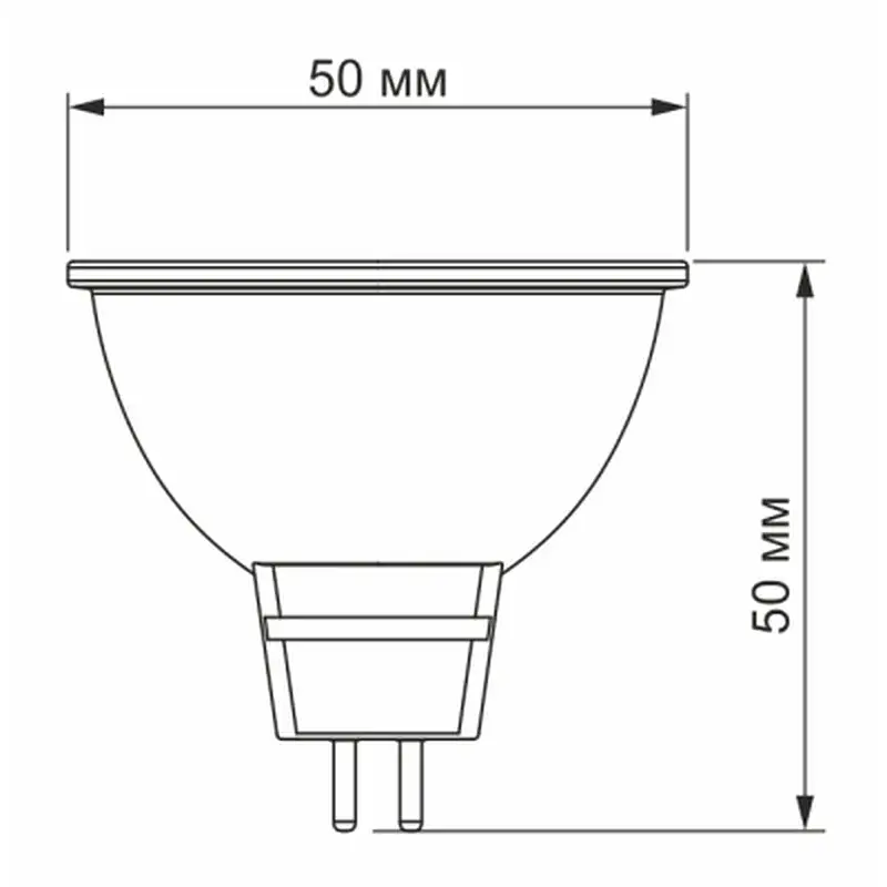 Лампочка TITANUM LED MR16e 6W GU5.3 4100K (VL-MR16e-06534) - фото 2