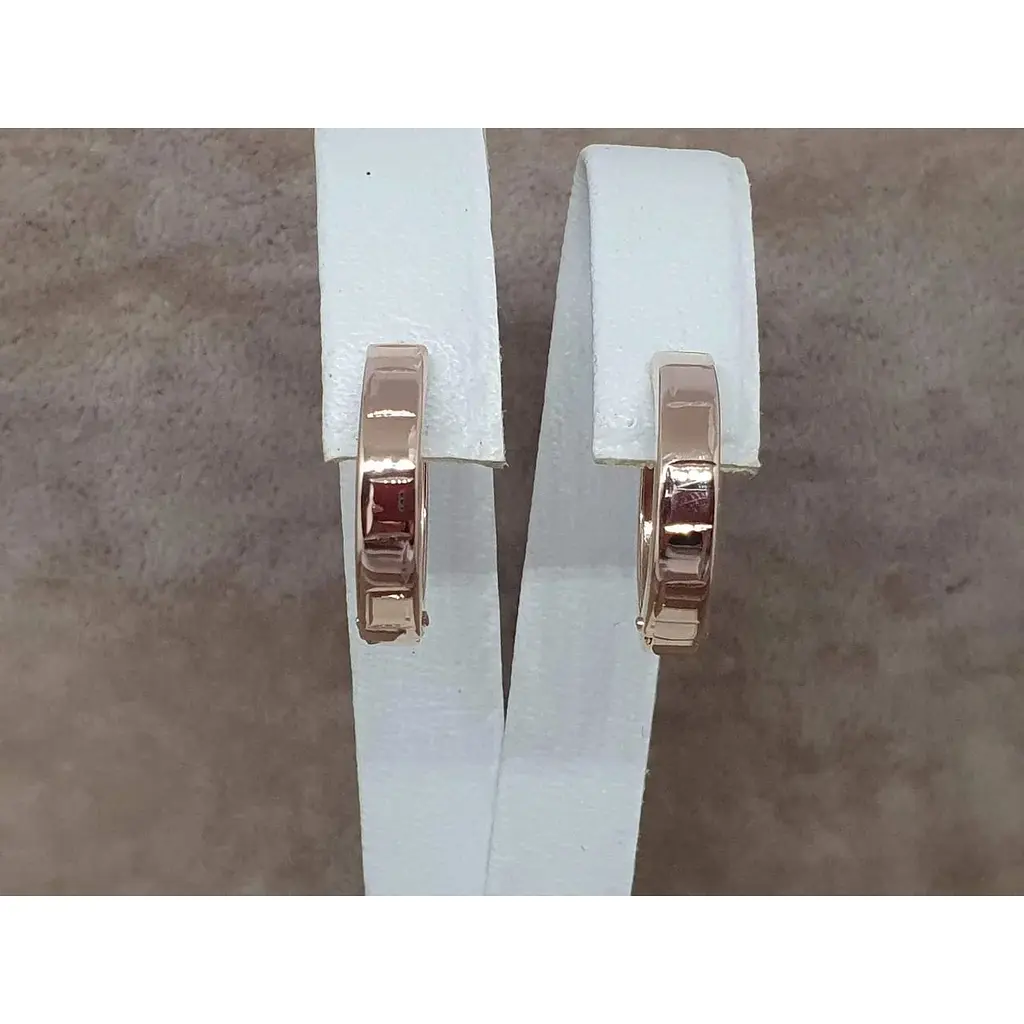 Золоті сережки-кільця Tango. 470331 - фото 3