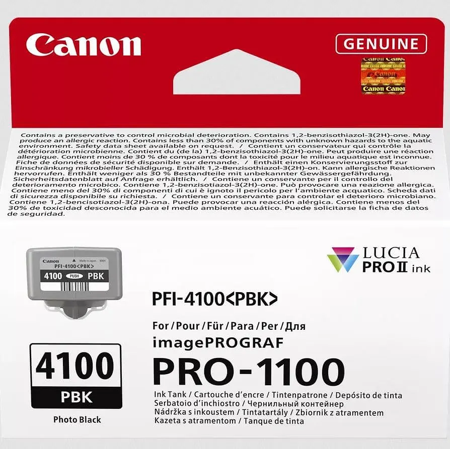 Картридж струменевий PFI-4100 imagePROGRAF PRO-1100 Photo Black Canon teh0015047 - фото 2