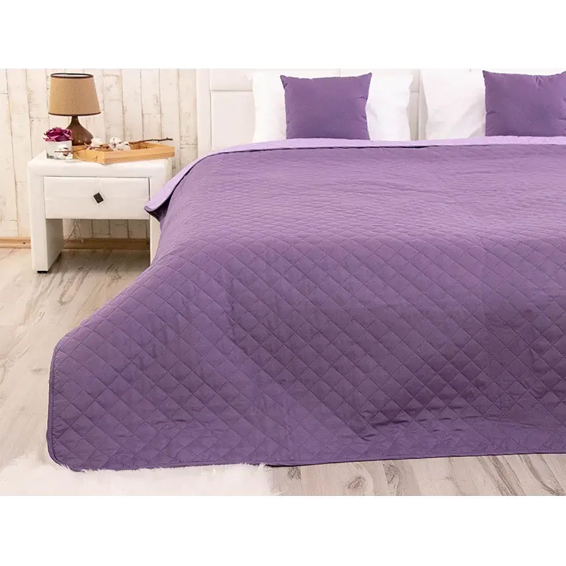 Покривало Руно двостороннє декоративне Violet 150х212 см фіолетове - фото 4