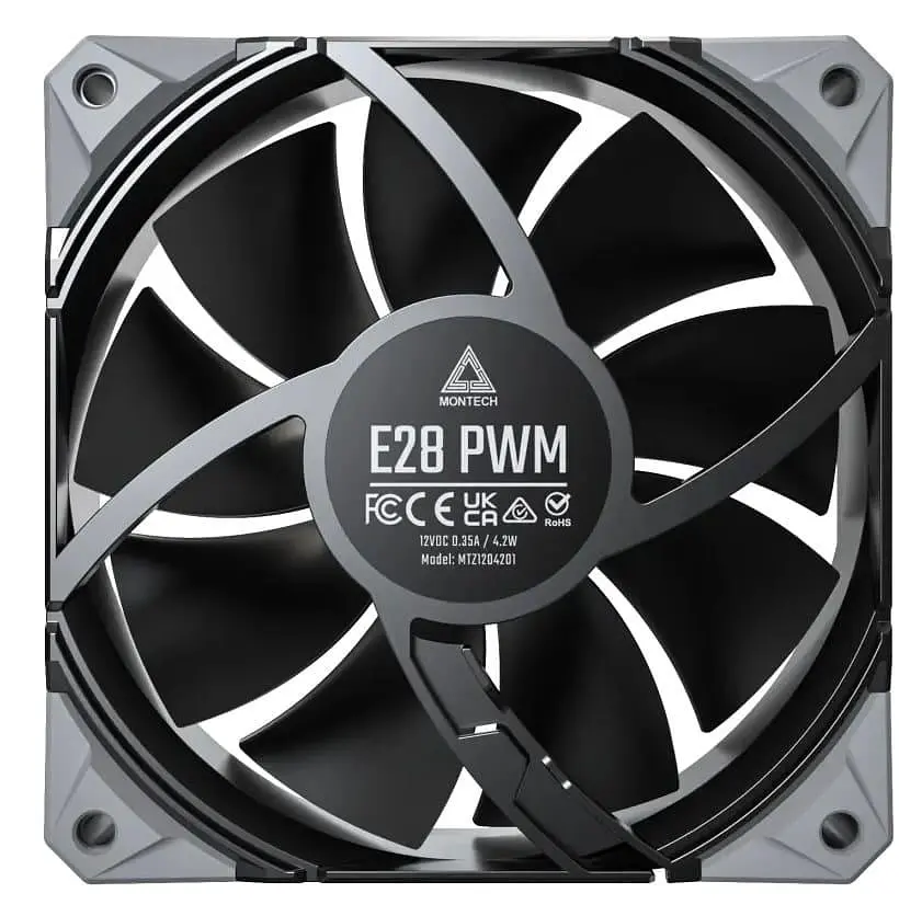 Комплект вентиляторів MONTECH E28 120MM PWM 3 PACK (B) - фото 4