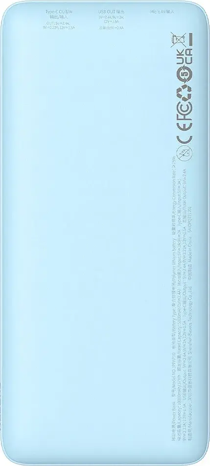 Портативний акумулятор Baseus Airpow Fast Charge 20W 10000mAh galaxy blue (P10022801313-00) - фото 2