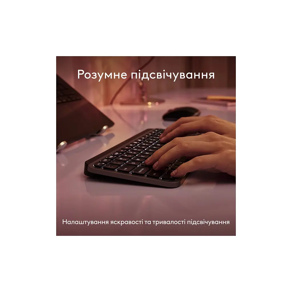Клавіатура Logitech MX Keys Mini для MAC Wireless UA Space Grey (920-012652) - фото 9