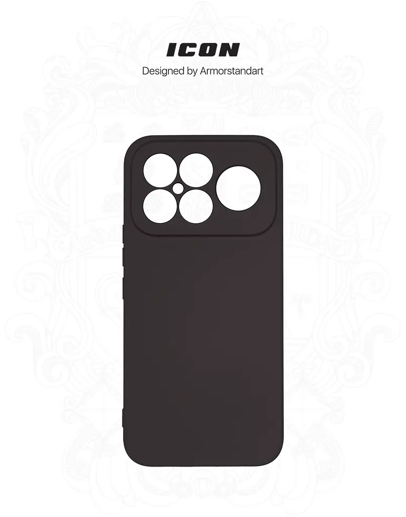 Чехол ArmorStandart ICON для Xiaomi Poco F8 Ultra Camera cover Black (ARM89272) - фото 3
