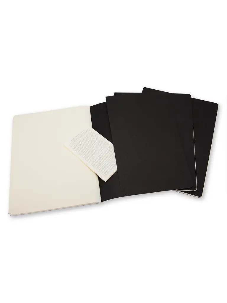 Записник Moleskine Cahier великий, Нелінований Чорний (QP323) - фото 4