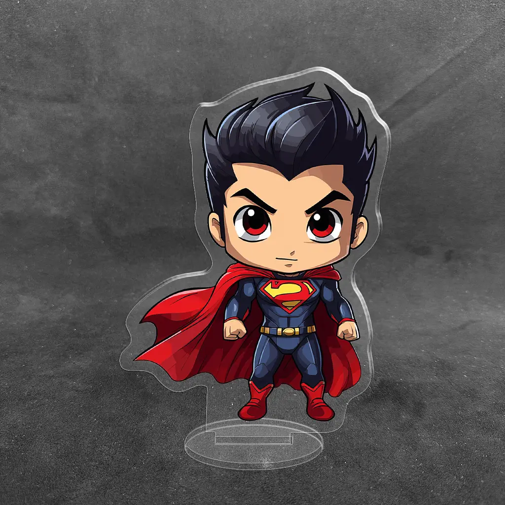 Акрилова колекційна фігурка Чібі Chibi Superman 10 cм - фото 2