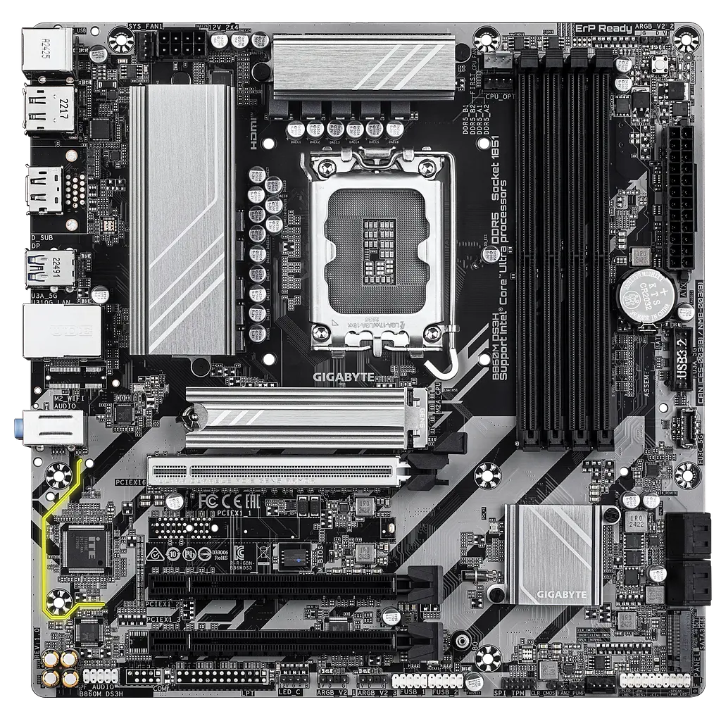 Материнська плата Gigabyte B860M DS3H LGA 1851 (B860M DS3H) - фото 2
