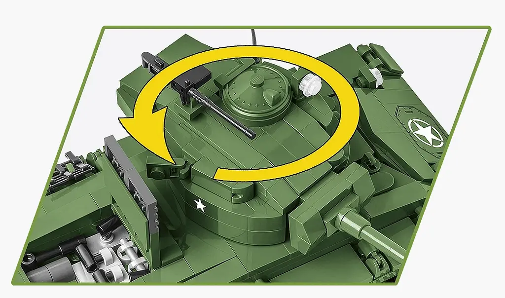 Конструктор COBI-2543 Американський танк M24 Chaffee 1:35 (590 деталей) - фото 5