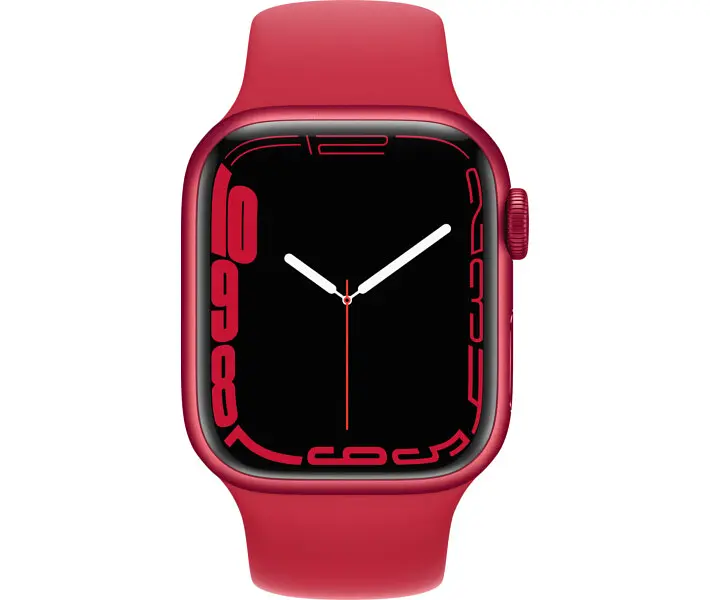 Смарт-часы Apple Watch Series 7 GPS 41mm Red Aluminum Case with Red Sport Band [MKN23] [60278] - фото 2
