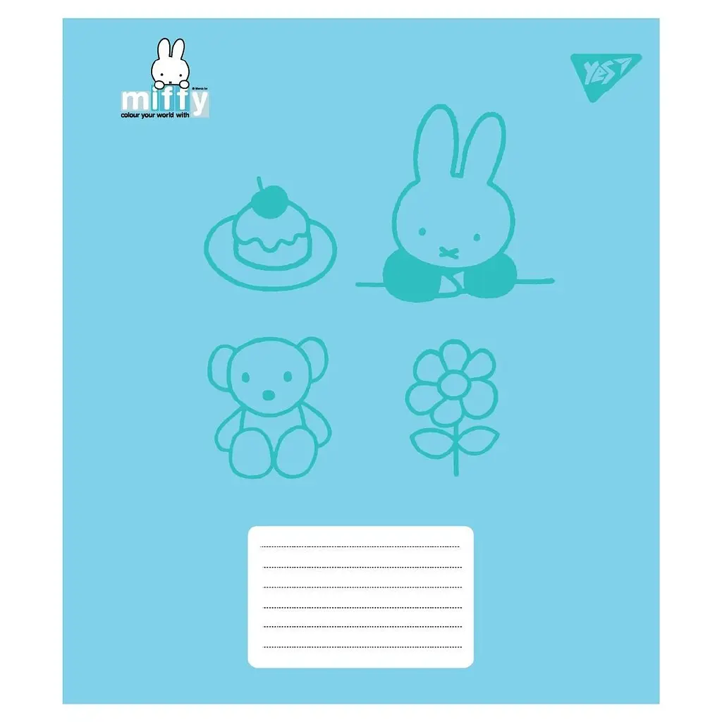 Набір зошитів Yes Miffy Bunny А5, 24 аркуші 20 шт. (767622) - фото 4