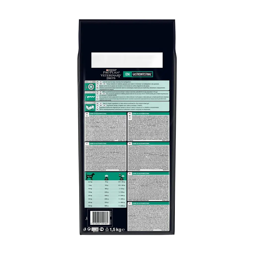 Сухий корм для собак Purina Pro Plan Veterinary Diets Gastrointestinal 1.5 кг (7613035159181) - фото 5