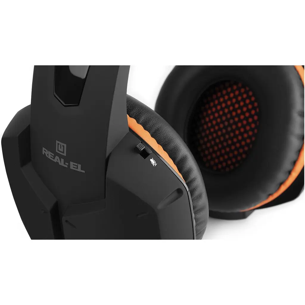 Ігрові навушники REAL-EL GDX-7700 Surround 7.1 Black/Orange (EL124100016) [112563] - фото 10