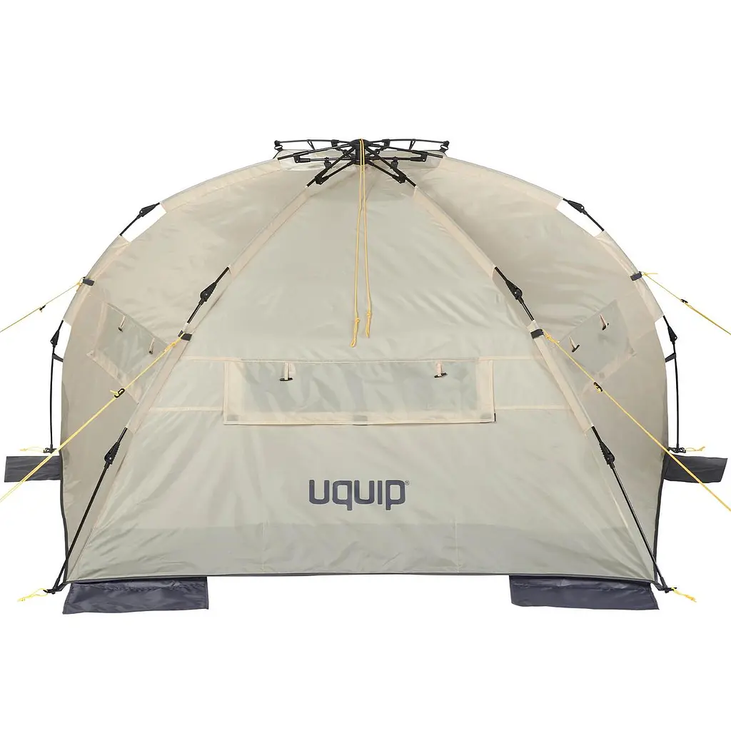 Намет пляжний тримісний Uquip Speedy XL UV 50+ Sand/Grey (241007) - фото 4