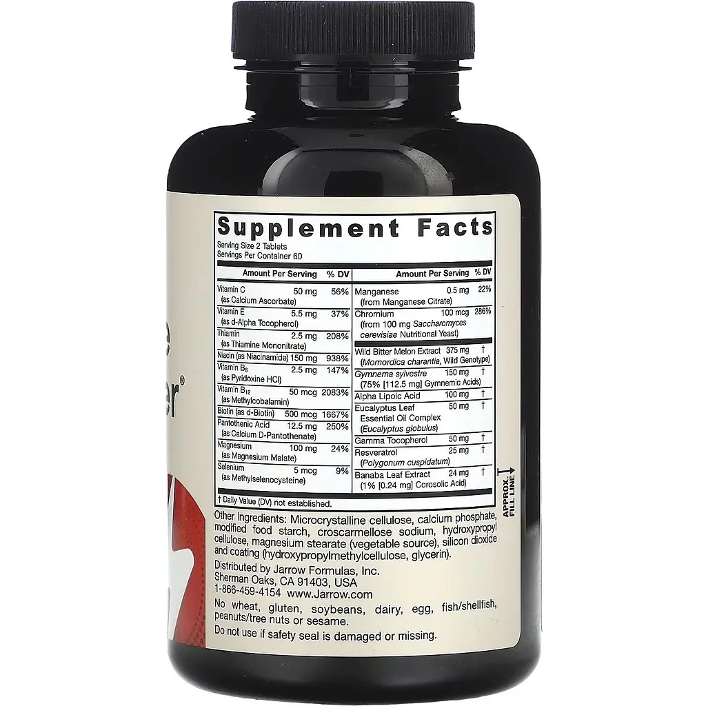 Оптимизатор глюкозы Jarrow Formulas Glucose Optimizer 120 таблеток - фото 2