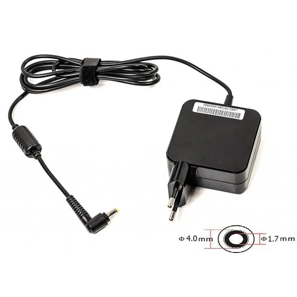 Блок питания к ноутбуку PowerPlant IBM/LENOVO 220V, 20V 45W 2.25A (4.0*1.7) wall mount (WM-IB45H4017) - фото 2