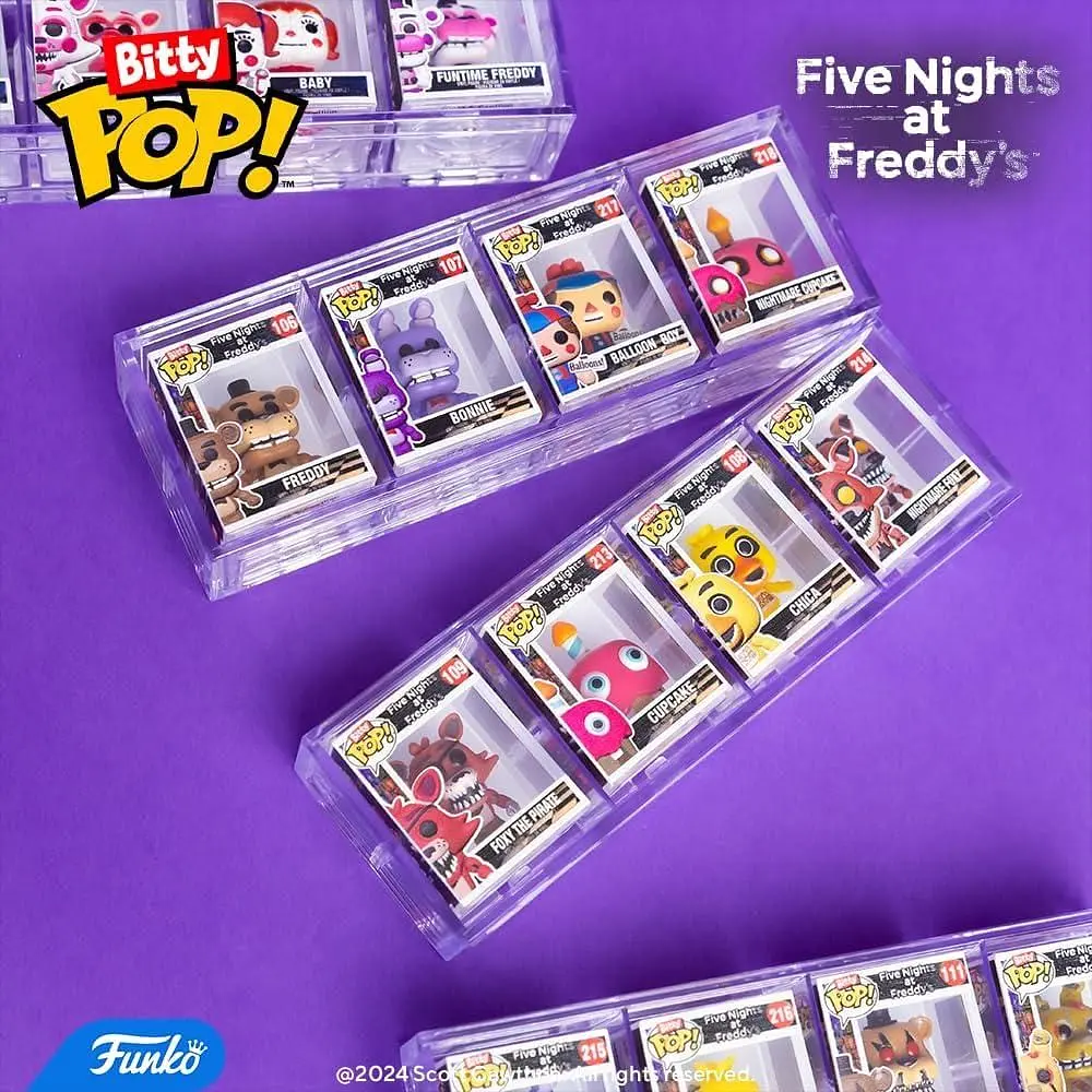 Набор фигурок Bitty Pop 5 ночей с Фредди Фредди пак Five Nights at Freddy's Freddy 4 Pack 3 см F FNF 4P - фото 4