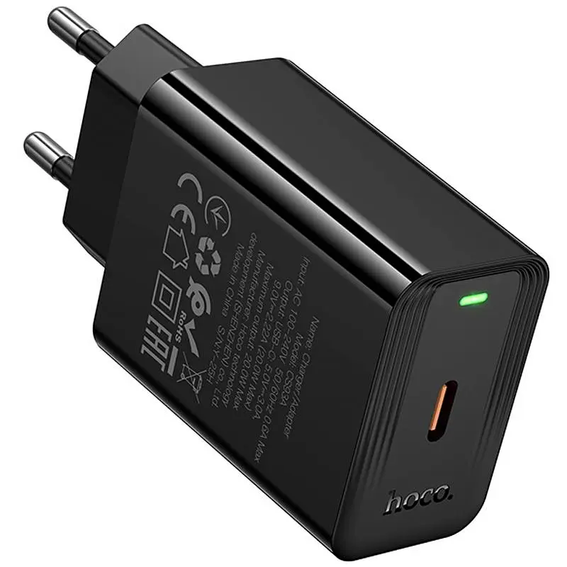 МЗП Hoco CS93A Leader 20W (1USB-C) Black - фото 6
