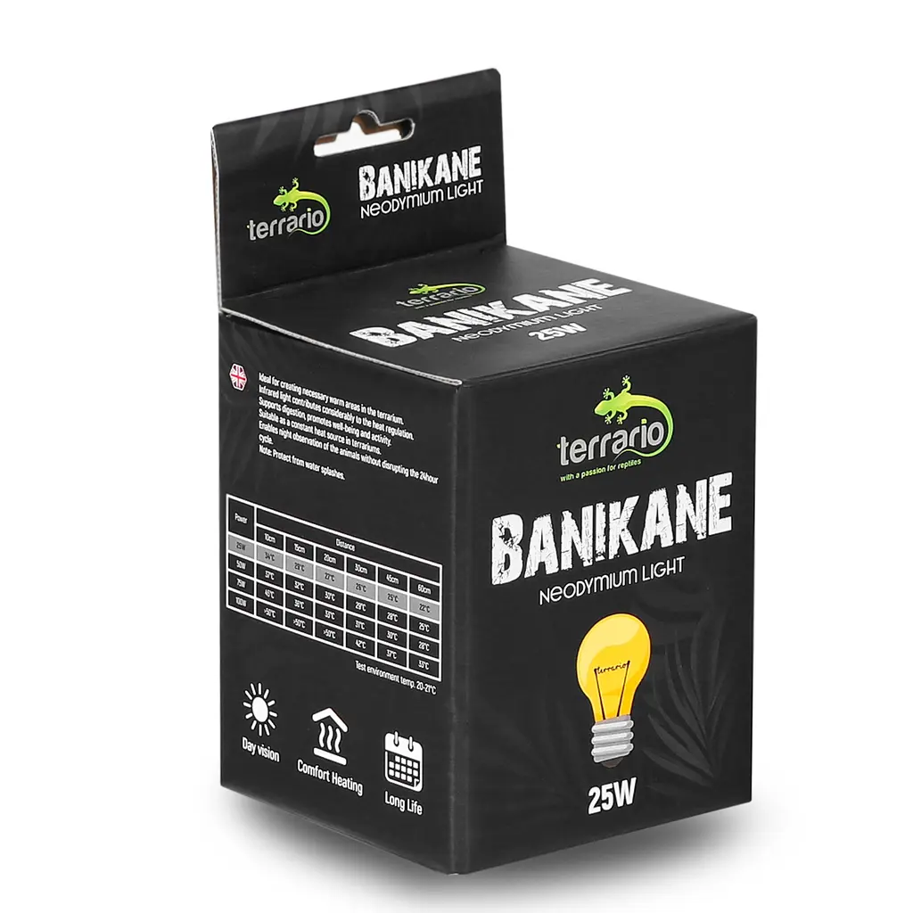 Неодимова лампа Terrario Banikane Neodymium Light 25W – обігрівальна UVA лампа для тераріуму - фото 4