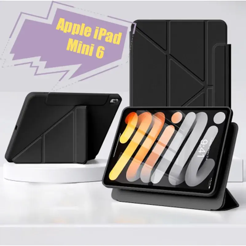 Чохол до планшета BeCover Ultra Slim Origami Flex Apple iPad Mini 6 2021 Black (712967) - фото 6