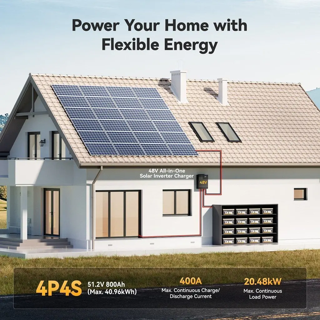 Акумулятор Power Queen LiFePO4 12V (12.8V/200Ah/2560Wh) (P12V200-100-BASIC-8-A160) [158029] - фото 6