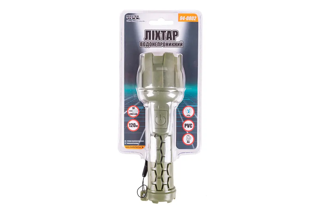 Ліхтар ручний Mastertool 1LED x 1 Вт водонепроникний (94-0802) - фото 4
