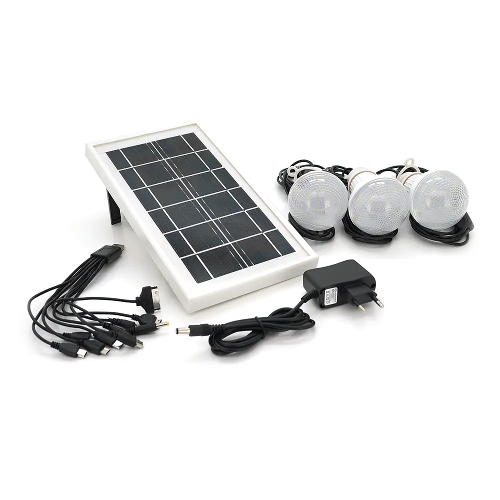Переносний ліхтар LX-1908+Solar, 3 режими, сонячна панель, вбудований акум 7000mAh, 3 лампочки 3W, Радіо, СЗУ, Black, Box - фото 5