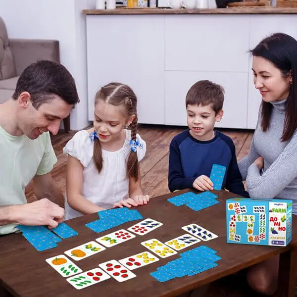 Гра настільна розвиваюча Magdum Доміно Фрукти-овочі (ME5032-23) - фото 5