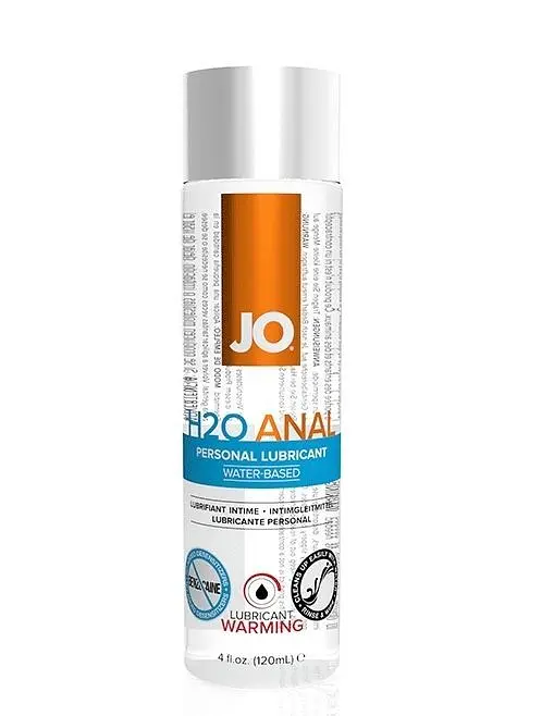 Анальний лубрикант JO System Anal H2O Warming зігрівальний на водній основі, 120 мл