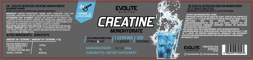 Креатин Evolite Nutrition Моногідрат - 500 г - фото 2