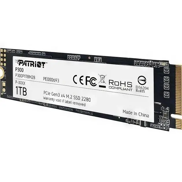 Накопичувач SSD внутрішній Patriot P300 1 TB NVMe M.2 2280 PCIe 3.0x4 P300P1TBM28 - фото 2