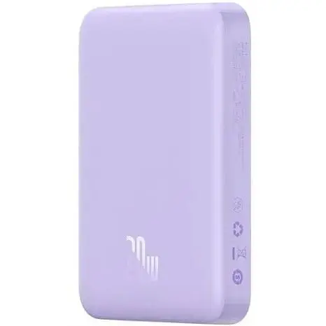 Портативний зарядний пристрій Baseus Magnetic Mini OS 20W 10000 mAh (PPCX110105) фіолетовий - фото 2