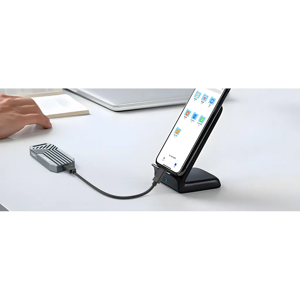 Кишеня зовнішня Maiwo M.2 SSD NVMe 2280 ч-з USB4.0 Type-C 40Gbps (K1695) - фото 12