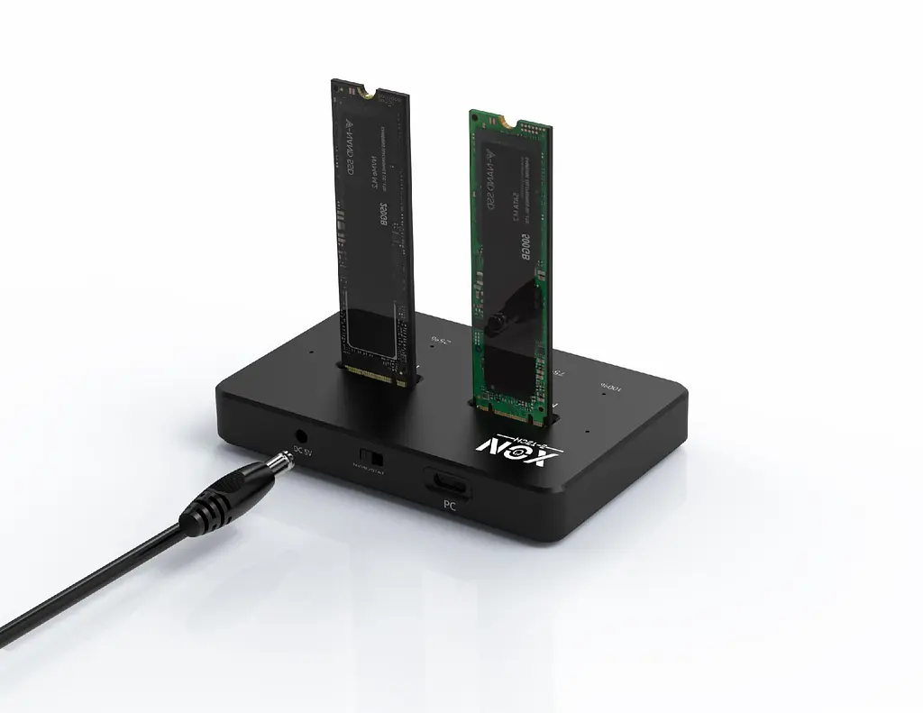 Док-станція клонувальник XON MemoryDock для двох M.2 NGFF SATA USB 3.1 Type-C Чорний (XMD1C13NG2PB 6457) - фото 4
