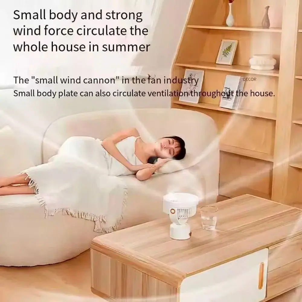 Портативний вентилятор DK WT-F70 White [136030] - фото 4