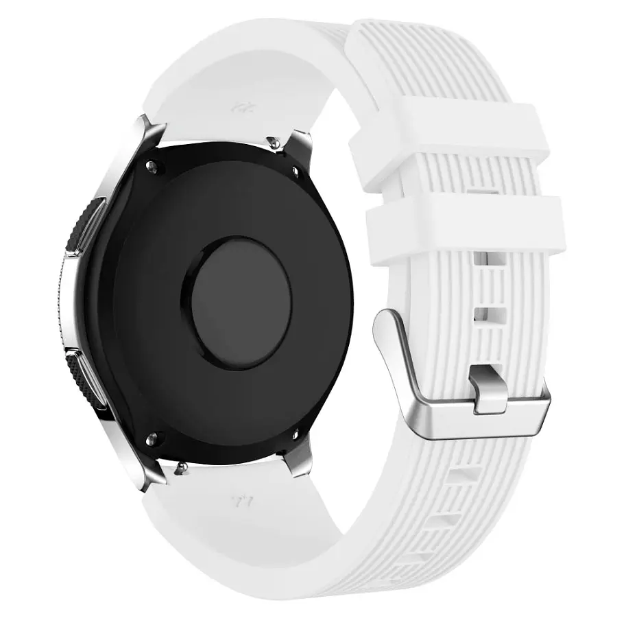 Силиконовый ремешок Watchbands Galaxy для Samsung Galaxy Watch 46mm - белый (WB001GALAXYWHITE3) - фото 2