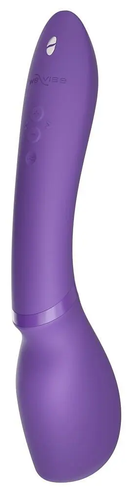 Смарт-вібромасажер We-Vibe Wand 2 Purple, дуже потужний, функція Smart Silence - фото 2