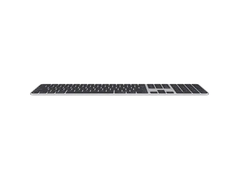 Клавіатура Apple Keyboard with Touch ID and Numeric Keypad for Mac with silicon USB-C Black Keys (MXK83) - фото 4