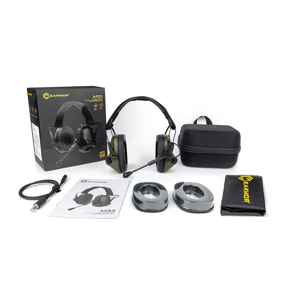 Активні захисні навушники Earmor M33 (FG) Olive з Bluetooth та гарнітурою (M33-FG) - фото 7