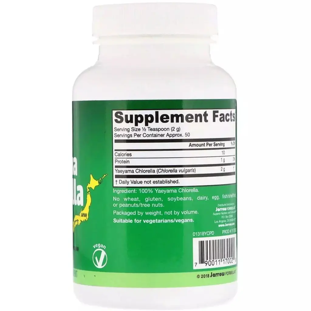 Хлорела Jarrow Formulas Yaeyama Chlorella порошок 100 г - фото 2