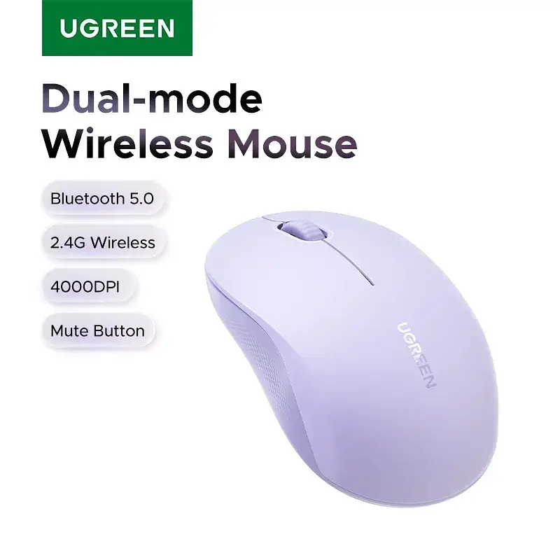 Миша бездротова UGREEN M331 Purple UGR-65626 - фото 2