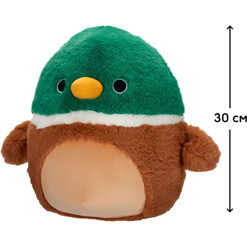 Мягкая игрушка Squishmallows Крестец Эйвери 30 см коричневая с зеленым (SQCR05616) - фото 7