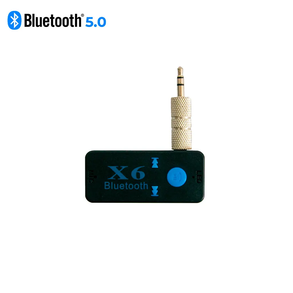 Bluetooth адаптер X-6, автомобільний AUX ресивер, бездротовий приймач, handsfree, чорний - фото 2
