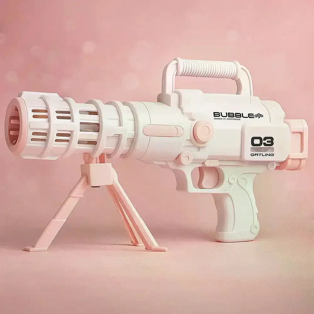 Базука з мильними бульбашками Bazooka Bubble Gun для запуску бульбашок, вулиці, свят і активних ігор - фото 6