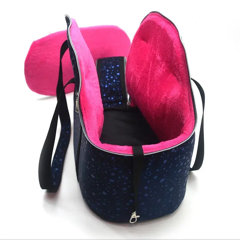 Сумка переноска для кошек и малых собак Zoo-hunt Марсель синяя №1 22х42х33 см - фото 2