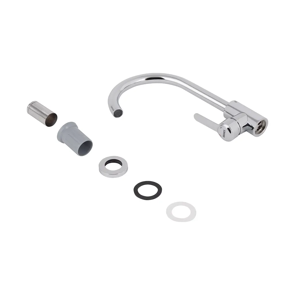 Змішувач для кухні Brinex Pure 015F U-подібний Chrome BRIPUR015FCRM - фото 5