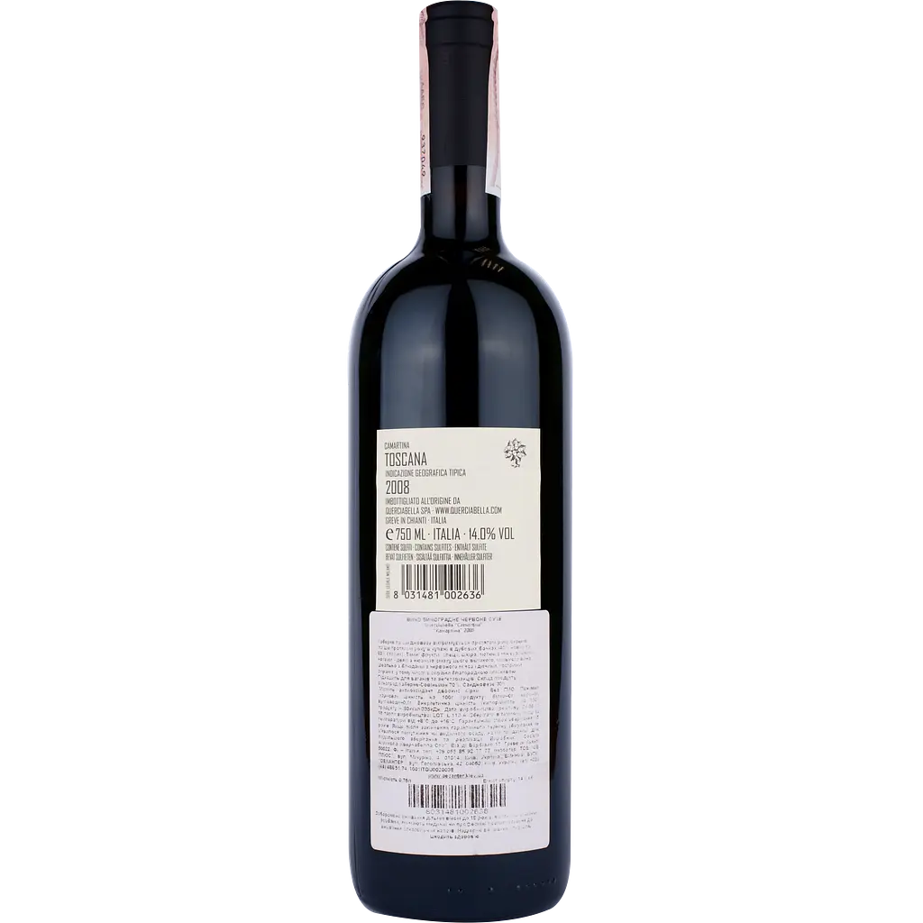 Вино Querciabella Camartina 2008 Toscana IGT, красное, сухое, 0,75 л - фото 2