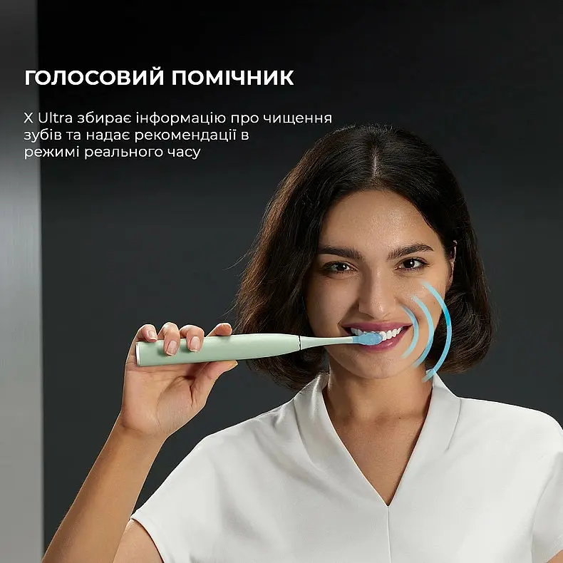 Электрическая зубная щетка Oclean X Ultra Set Green - фото 10