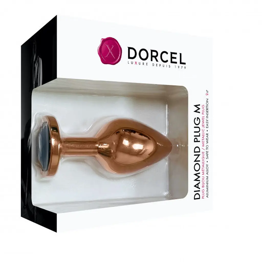 Анальна пробка з кристалом Dorcel 8.3 см (бронзовий) - фото 4