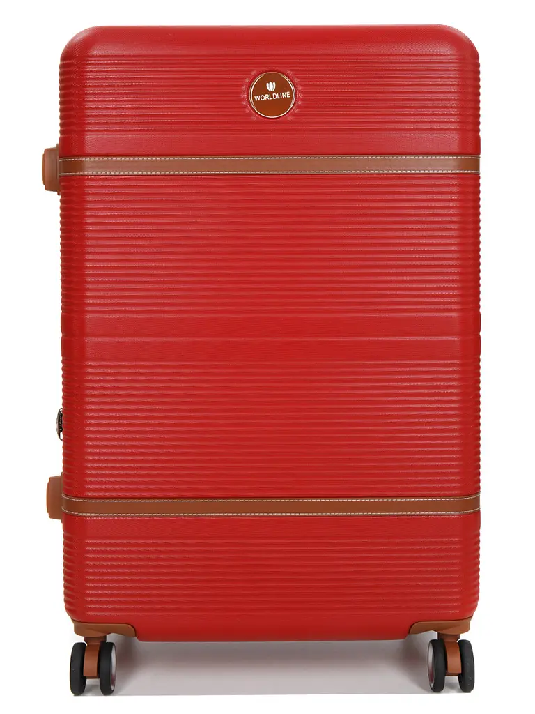 Валіза велика L ABS-пластик Worldline Airtex 629 76×52×30см 110л Червона - фото 3