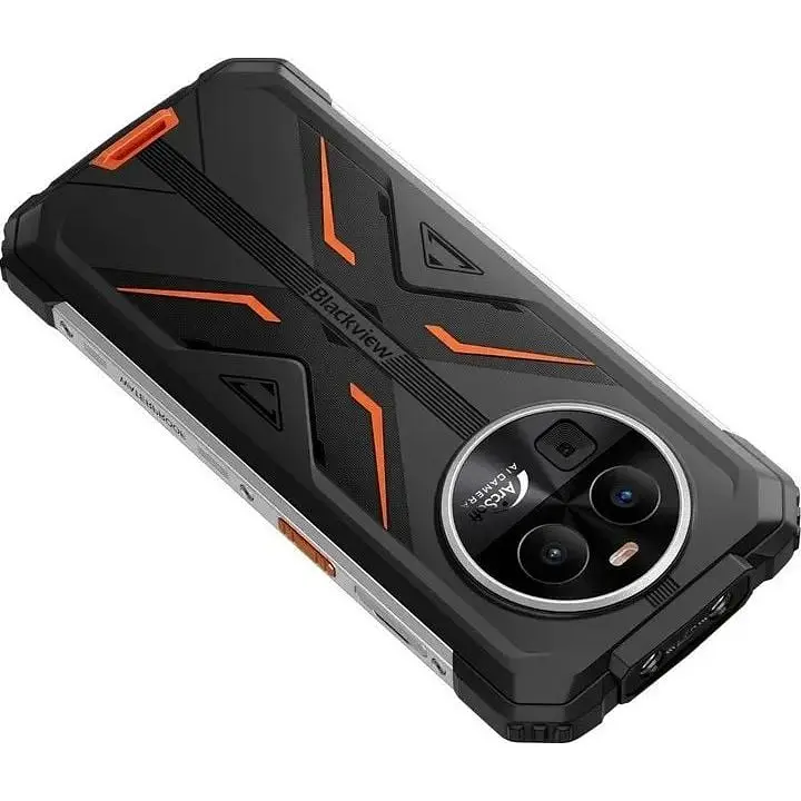 Смартфон Blackview BV8100 8 256GB NFC 8800 мАг чорно-жовтогарячий - фото 3